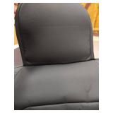 CAR PASS Car Seat Cushion Protector Black Leather Universal Waterproof Fit Cars single seat