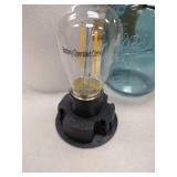 Mason Jar Lights Hanging, Cordless Lanterns for Patio, Battery Operated Tabletop Lamp with LED Bulb, Outdoor Indoor Decor for Garden Camping Picnic Party Fireplace Hallway Stairs (2 Pack-with Timer