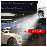 Outdoor PT WiFi IP Security Camera 1080P Home Surveillance Camera Pan/Tilt Two-Way Audio Motion Detection Color Night Vision SD Recording Auto Tracking AT-200DW