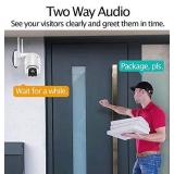 Outdoor PT WiFi IP Security Camera 1080P Home Surveillance Camera Pan/Tilt Two-Way Audio Motion Detection Color Night Vision SD Recording Auto Tracking AT-200DW