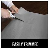 Gorilla Grip Original Smooth Top Slip-Resistant Drawer and Shelf Liner, Non Adhesive Roll, 17.5 Inch x 20 FT, Durable Kitchen Cabinet Shelves Liners for Kitchens Drawers, Quatrefoil White Gray