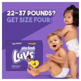 Luvs Pro Level Leak Protection Diapers looks to be size 4 unknown count