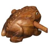 Deluxe Medium 4" Wood Frog Guiro Rasp - Musical Instrument Tone Block
