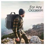 2 in 1 Insulated Rolling Cooler Backpack with Wheels Roller Bag, Insulated Leak Proof, Roller Backpack Lunch Bag for Men and Women, Camping, Picnics, Hiking, Insulated Roller Bag - Fits 40 Cans does h