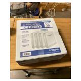 White Binders D-ring View Binders 4 pack
