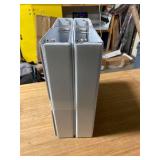 White Binders D-ring View Binders 4 pack