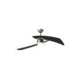 Fanimation Aire Duo 48-in Brushed Nickel LED Ceiling Fan with Remote, 0921297