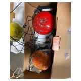 3-Pack Red/Yellow/Orange Solar-Powered LED Path Lights