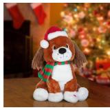 Holiday Living 14.17-in Musical Animatronic Decoration Battery-operated Batteries Included Christmas Decor