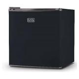 BLACK+DECKER BCRK17B Compact Refrigerator Energy Star Single Door Mini Fridge with Freezer, 1.7 Cubic Feet, Black