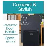BLACK+DECKER BCRK17B Compact Refrigerator Energy Star Single Door Mini Fridge with Freezer, 1.7 Cubic Feet, Black