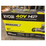 RYOBI 40V HP Brushless 21 in. Cordless Battery Walk Behind Self-Propelled Lawn Mower with (2) 6.0 Ah Batteries and Charger
