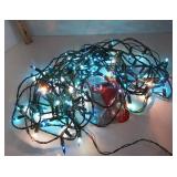 Christmas Lot: Proclamation Ornaments, Dish Towel, Blue Lights & Suction Cup Hooks