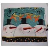 Christmas Lot: Proclamation Ornaments, Dish Towel, Blue Lights & Suction Cup Hooks