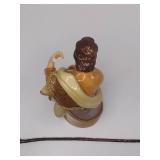 Really Nice PartyLite Nativity. Ceramic & Fabric + 5 candles & Storage Tub. Overall 10x9x11" Joseph