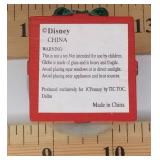 Christmas Lot: 2006 Thomas Kinkade Sweet Heart Cottage III. with 9 windows that light up! + Mickey Mouse Snow Globe & Santa Glass