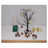 Christmas: Collectable Snowbaby, Fiber Optic Tree, Brass Ornaments & Mini Nativity