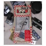 Castor Wheels, Hinges, Dominoes, Helmet Mirror