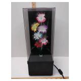 Vintage Fiber Optic Flower Lamp with non working Music Box