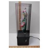 Vintage Fiber Optic Flower Lamp with non working Music Box