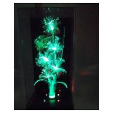 Vintage Fiber Optic Flower Lamp with non working Music Box