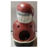 Mini Porcelain Chimenea Santa - 16"X9"