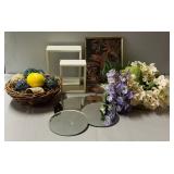 Misc. Home Décor Including Hummingbird Picture