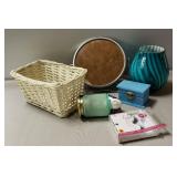 Home Décor Including Blue Vase