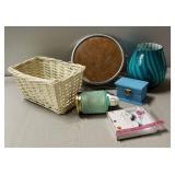 Home Décor Including Blue Vase