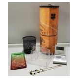 Home Décor, Vintage Style Port Container- 12"X4-1/2"