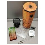 Home Décor, Vintage Style Port Container- 12"X4-1/2"