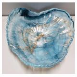 Blue Glass Bowl- 16"X15"