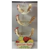 Rooster Hanging Basket - L33"
