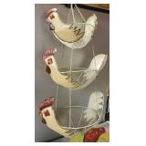 Rooster Hanging Basket - L33"