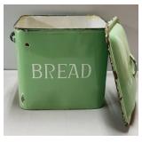 Metal Bread Container-11"X14" and Porcelain Pitcher
