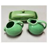 Cream & Sugar Containers plus Butter Dish