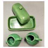 Cream & Sugar Containers plus Butter Dish