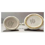 J&G Meakin Cream & Sugar W/Tray-(9-1/3"X12"), (Sugar Container needs top glued)