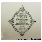 J&G Meakin Cream & Sugar W/Tray-(9-1/3"X12"), (Sugar Container needs top glued)