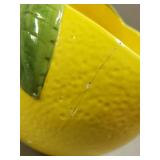 Lemon Pitcher,(Has been broken & reglued & Bowl is chipped. All shown in photos)