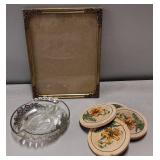 Vintage Candy Dish & Coasters