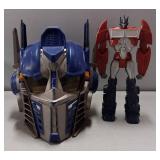 Transformer Helmet and Figurine, (Helmet Does not work)