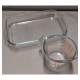 Pyrex Cake Pan & 4 Cup Measuring Cup