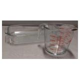 Pyrex Cake Pan & 4 Cup Measuring Cup