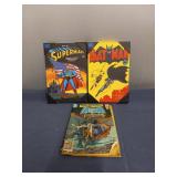 Superman, Batman Wall Art, plus Batman comic book number 530