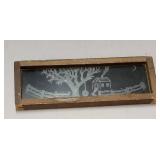 Cricket Score Board- 23"X9", Cabin Picture- 17-1/2"X 6"