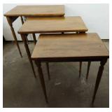 Solid Wood Nesting Tables.