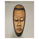 Wood African Fertility Mask Wall Hanging