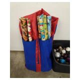 Hanging Christmas Supply Holder and Container of Ornaments