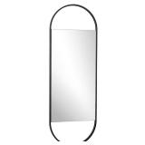 Pill-Shaped Hanging Wall Mirror (48" x 17")- Retail:$131.49